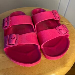 Birkenstock Fuchsia Double-Strap Sandals Sz 34 or 3-3.5